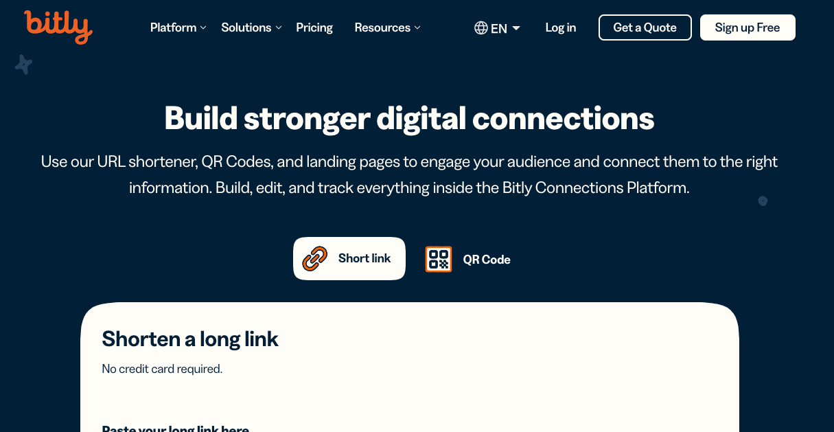 Bitlyスクリーンショット